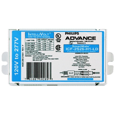 Balastos electronicos smartmate de arranque programado lamp PL-C Y PL-T