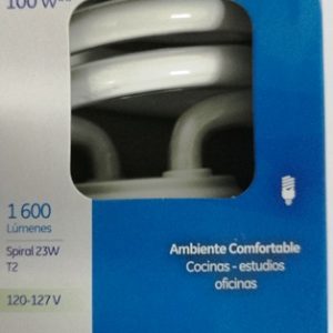 35729 Lámpara Fluorescente Compacta Spiral 23 W c/u