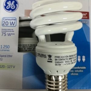 35721 Lámpara Fluorescente Compacta Spiral 20 W c/u