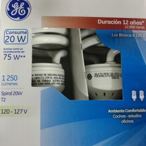 35711 Lámpara Fluorescente Compacta Spiral 20 W c/u