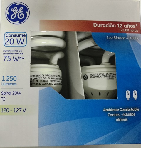35721 Lámpara Fluorescente Compacta Spiral 20 W c/u - Image 3