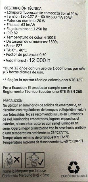 35732 Lámpara Fluorescente Compacta Spiral 20 W c/u - Image 3